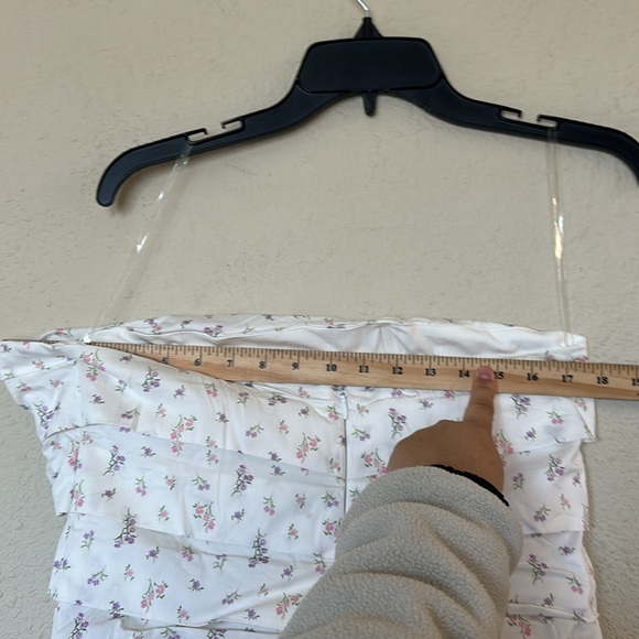 House of cb Serafina WHITE FLORAL‎ PRINT STRAPLESS DRESS NWOT size XL - Picture 11 of 13